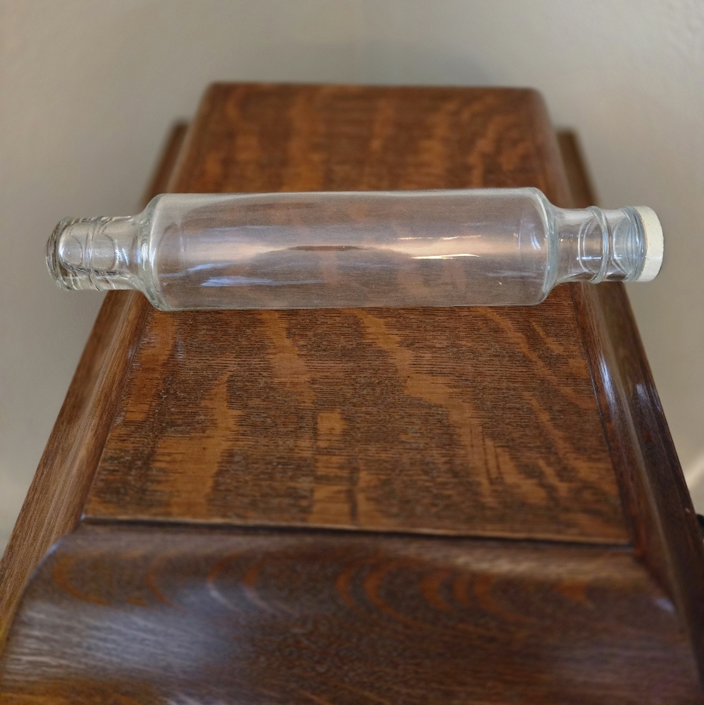 Clear Glass Vintage Rolling Pin